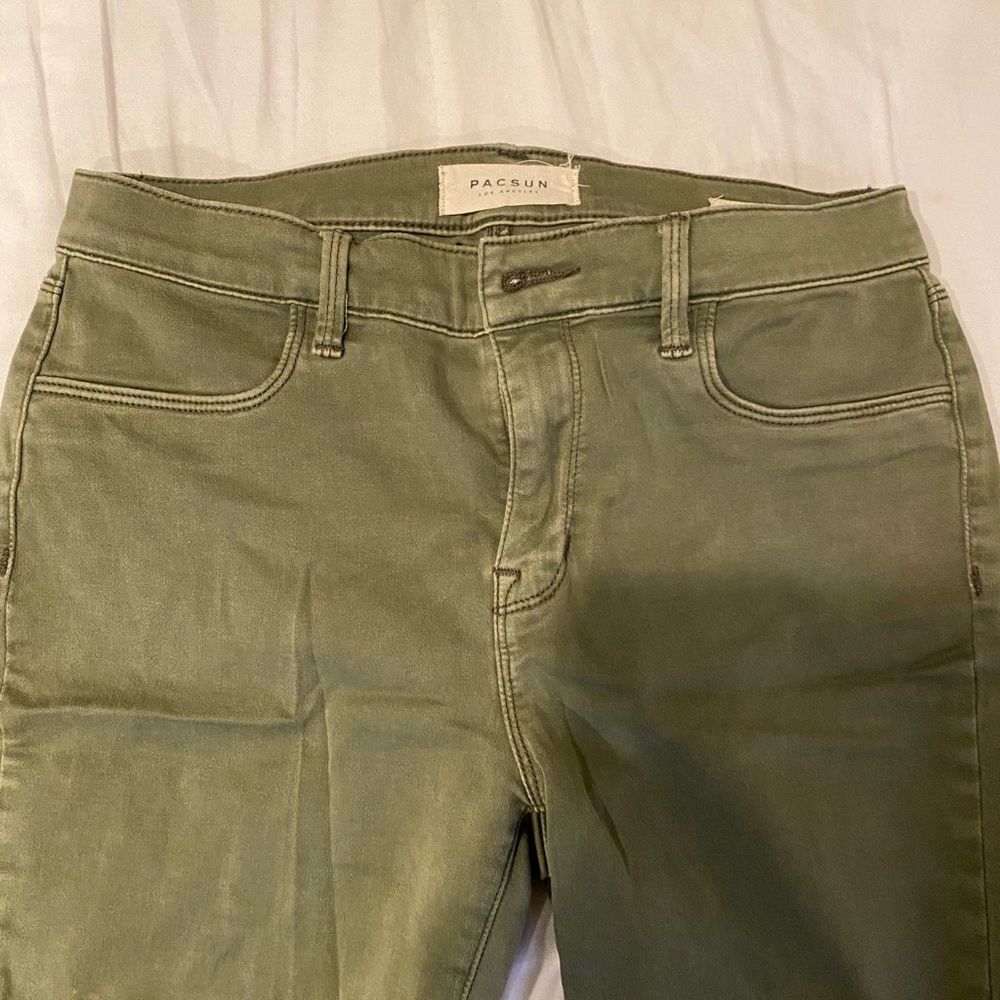 PACSUN green jeggings